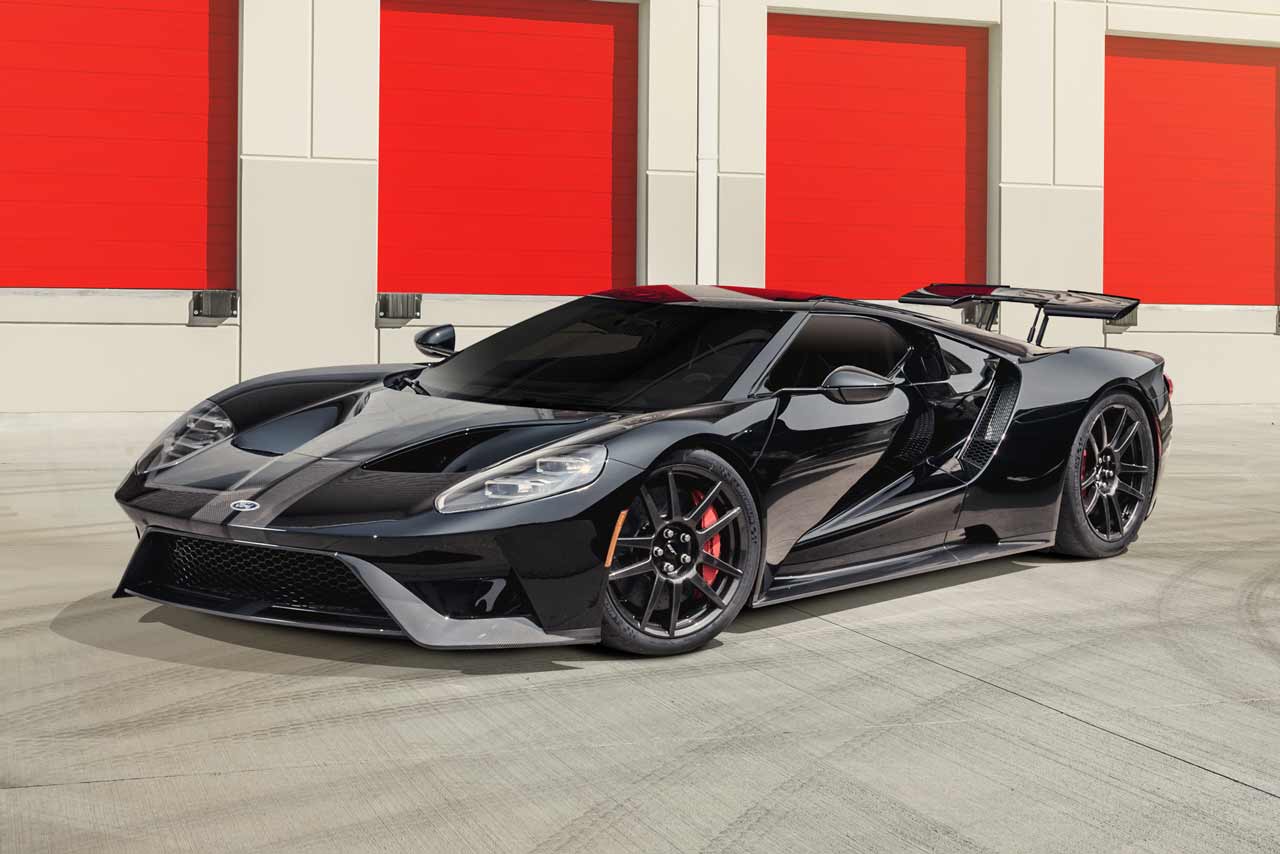 Black Ford GT with PPF applied